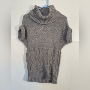 Nine West Gray Cowl Neck Sweater with Cable Knit woman’s small